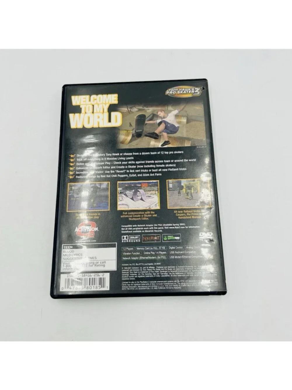 Tony Hawk's Pro Skater 3 (Sony PlayStation 2 2002) CIB Complete W/ Manual Tested